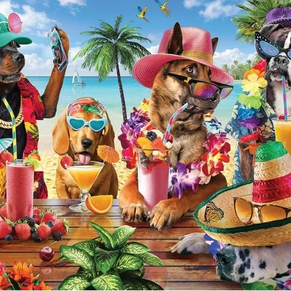 White Mountain Beach Party Puzzle - Picture 4 of 4